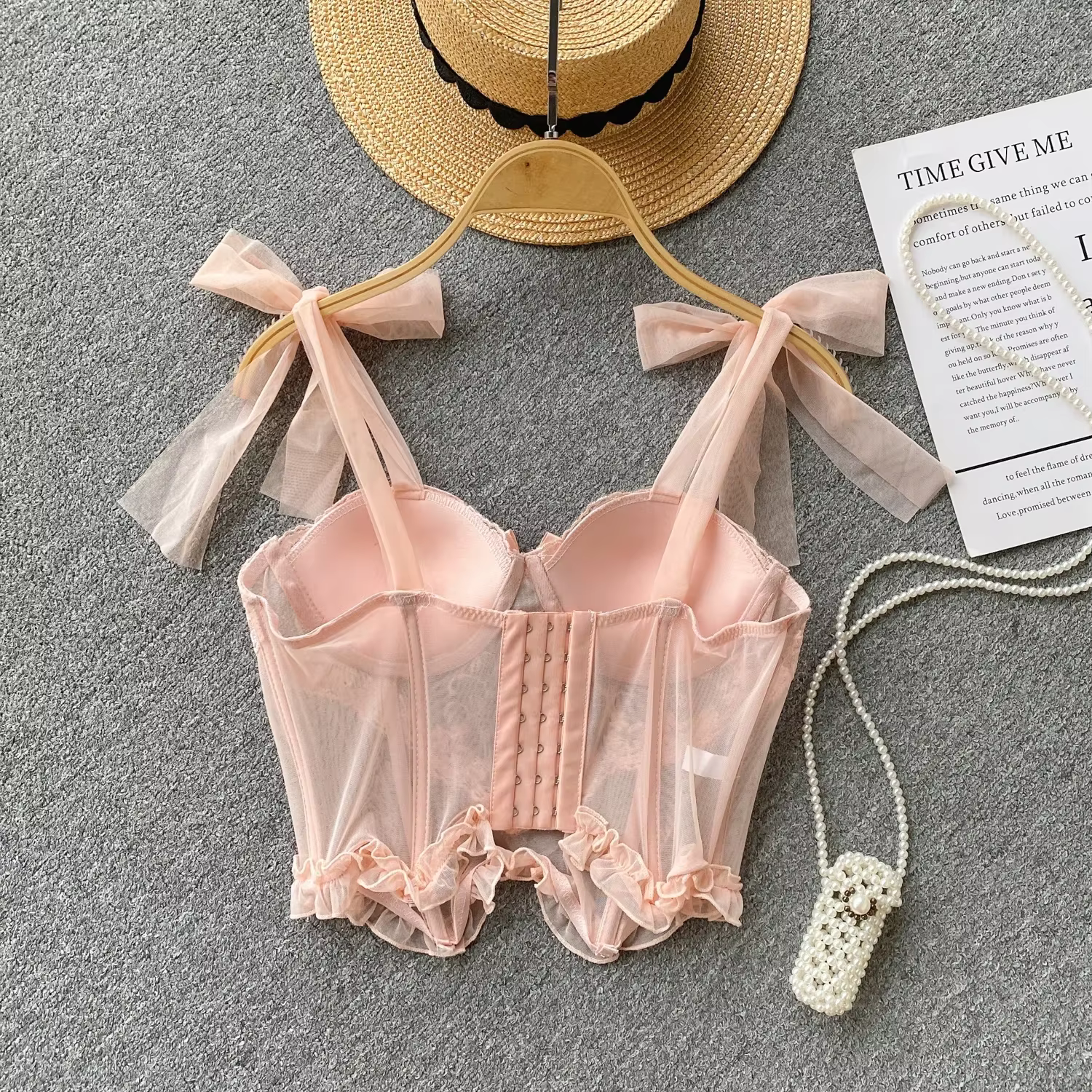Arcs Camisole intégré soutien-gorge doux à lacets dentelle pure femme Camis débardeur sans manches hauts courts Sexy femmes vêtements livraison directe