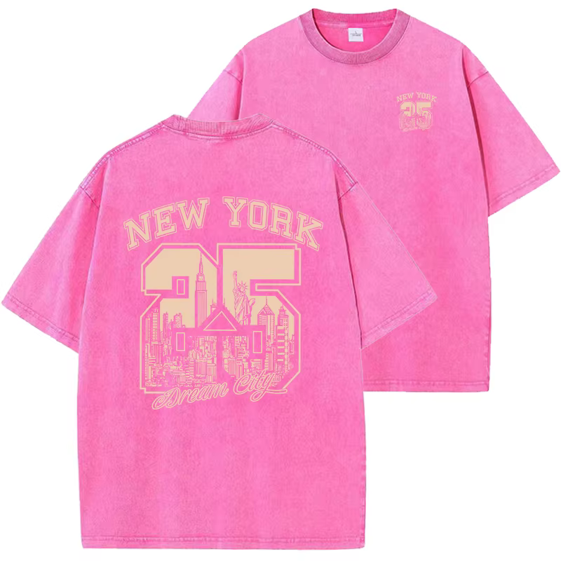T-shirt à imprimé amusant de la ville de New York pour hommes et femmes