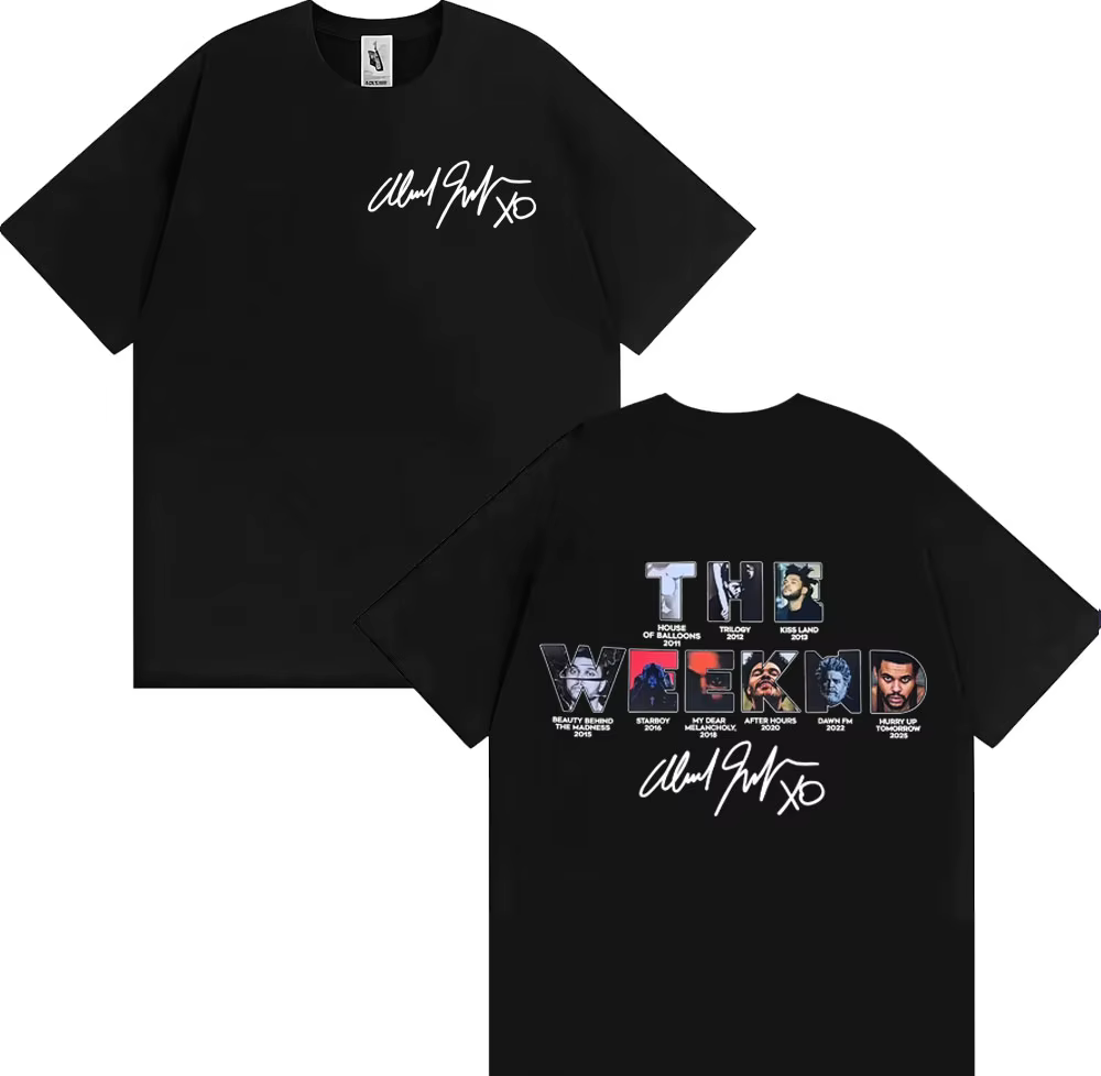 The Weeknd Hurry Up Tomorrow Couverture d'album 2025 T-shirt Vêtements pour hommes High Street