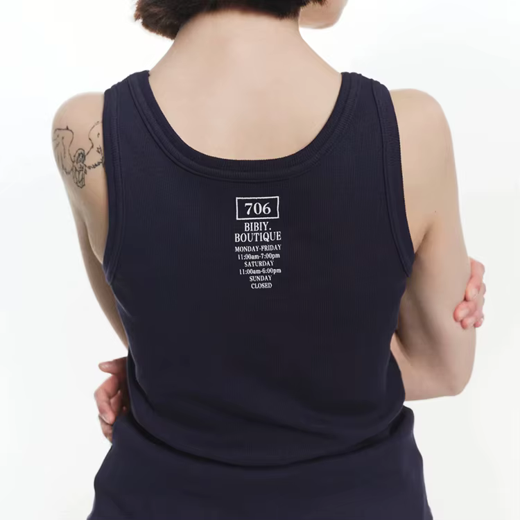 Style japonais mode doux lettre broderie Camis été 2025 filles coupe ajustée décontracté haut sans manches quotidien basique débardeur femmes