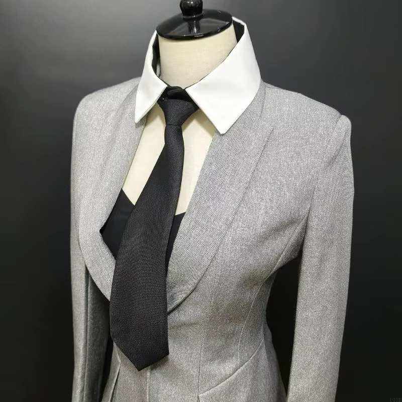 Chemise à mode fausse col avec une cravate pour le collier détachable des femmes