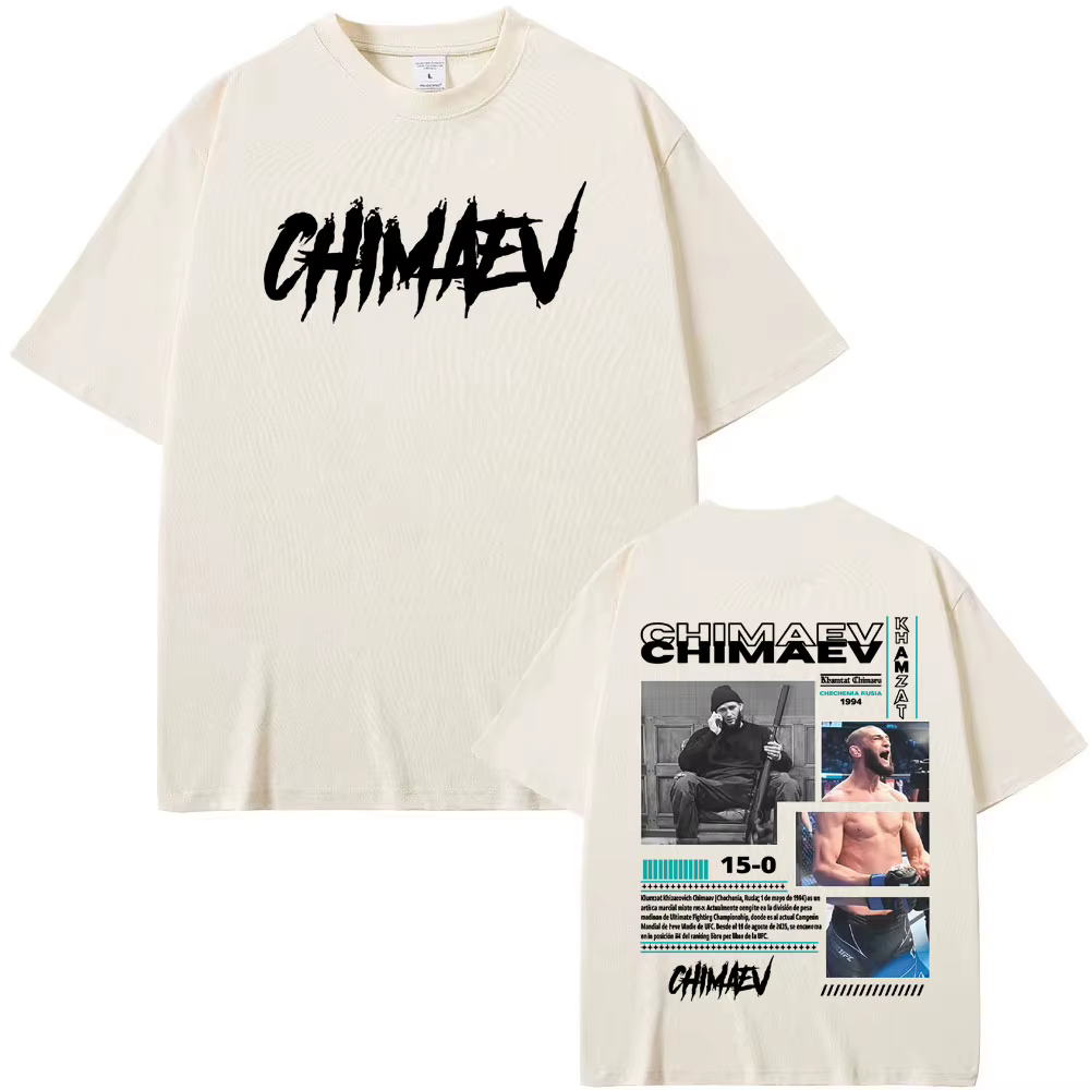 Khamzat Chimaev couverture graphique T-shirts hommes femmes mode d'été Hip Hop tendance