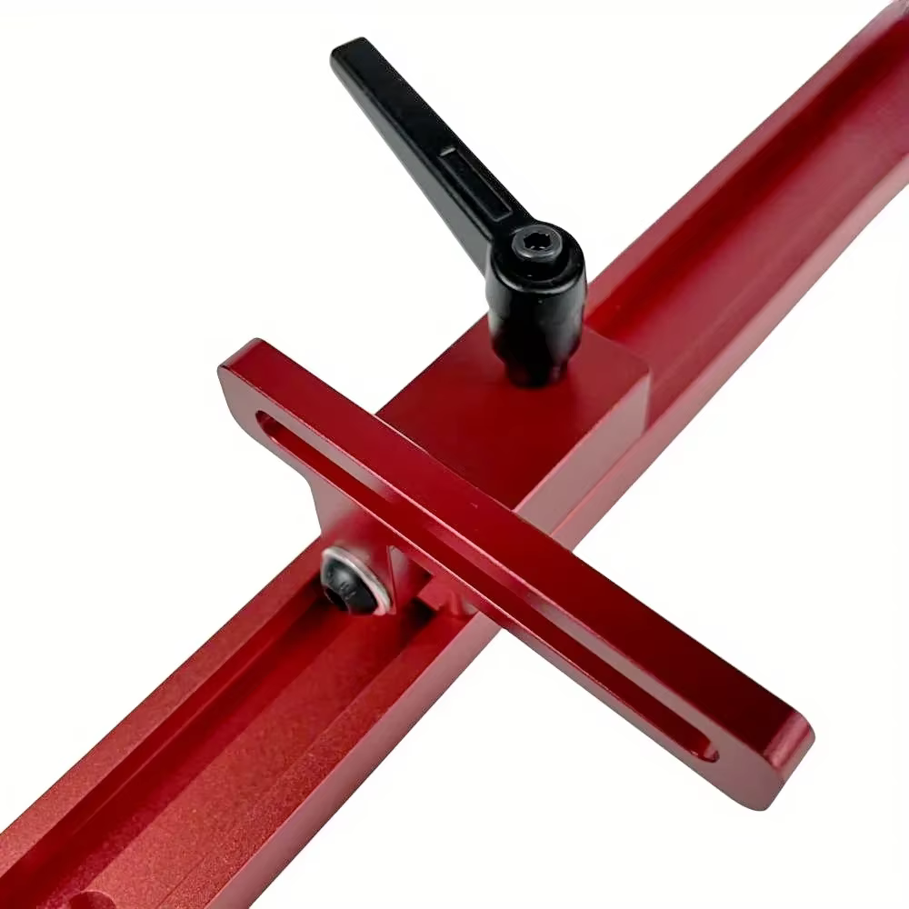 T-track 30 Type en alliage d'aluminium, arrêt de piste à onglet, Rail de goulotte pour le travail du bois, fente en T, gabarit de piste à onglet, fente de fixation à vis en T