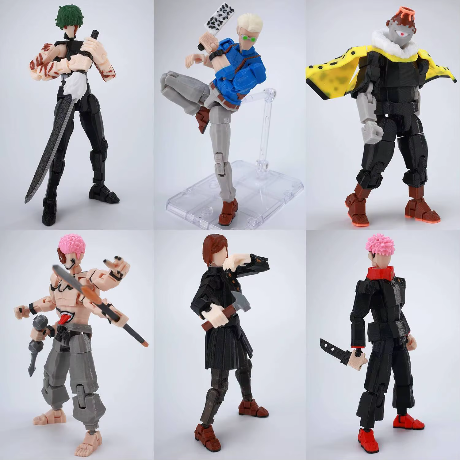 9L3D imprimé Anime Jujutsu Kaisen Sukuna Yuji Yuta Satoru Gojo chanceux factice 13 mobile Shapeshift figurines d'action Mannequin jouets