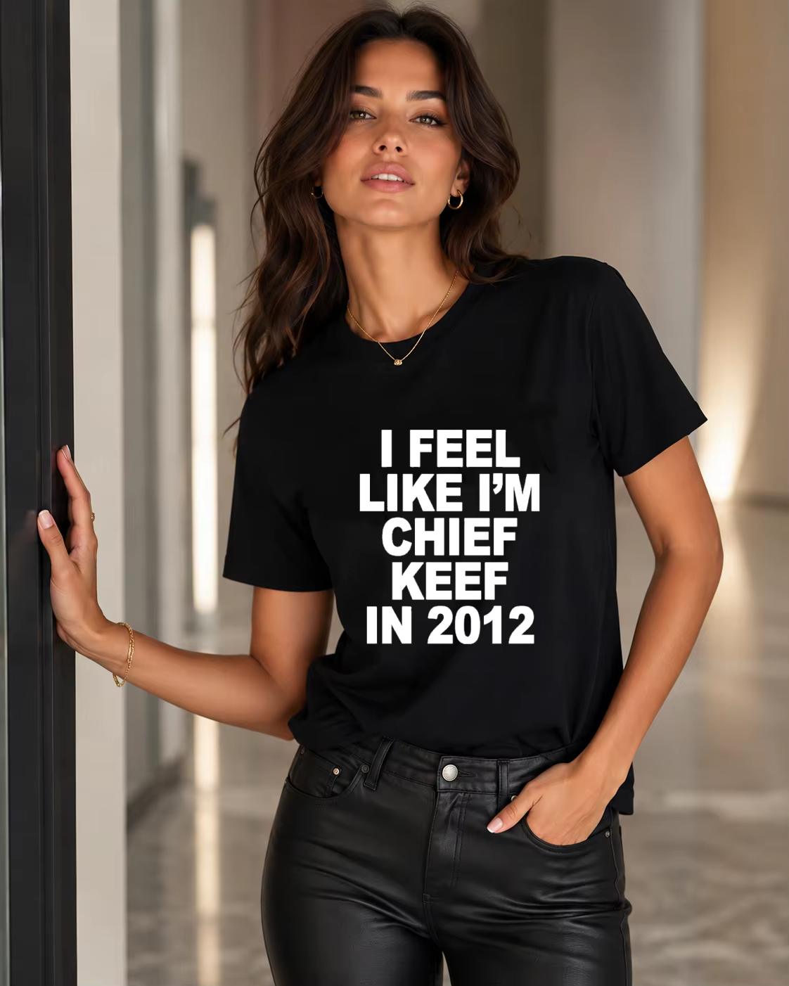 T-shirt imprimé « I Feel Like Chief Keef in 2012 » pour hommes et femmes | Tendances de la mode estivale | Style Hip-Hop