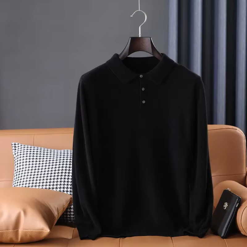 Polo à manches longues pour hommes