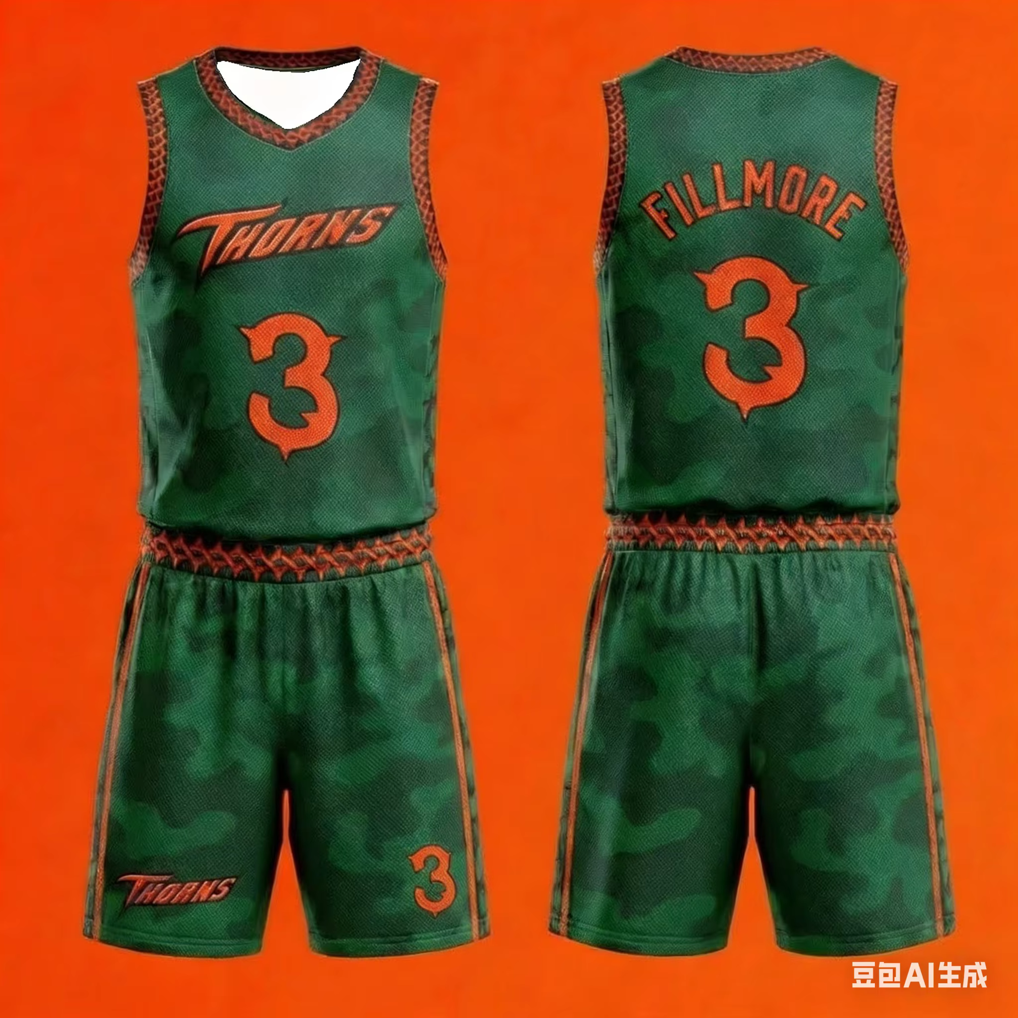 Ensemble de maillot de basket-ball Vineland Thorns GOAT Movie Will 0