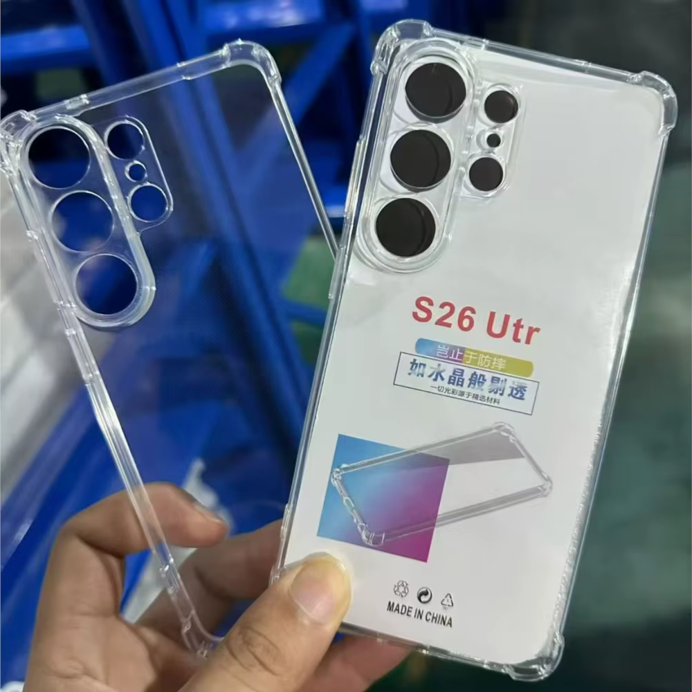 Étui antichoc épais Transparent pour Samsung Galaxy S26 étui Ultra Transparent S26 bord couverture S 26 Plus étuis en TPU souple