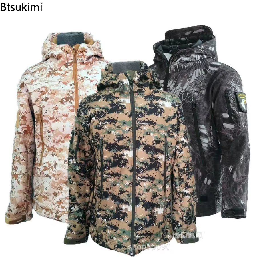 Vestes Softshell en peau de requin pour hommes