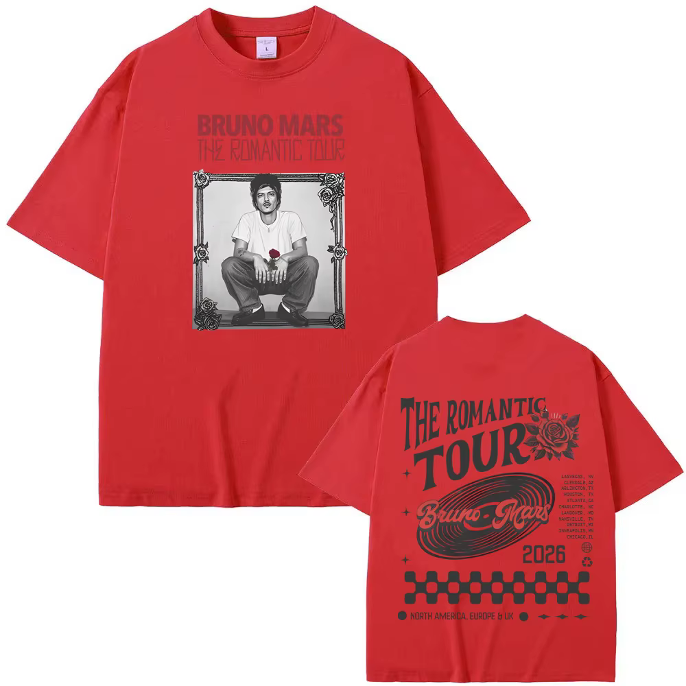 T-shirt Bruno Mars The Romantic Tour