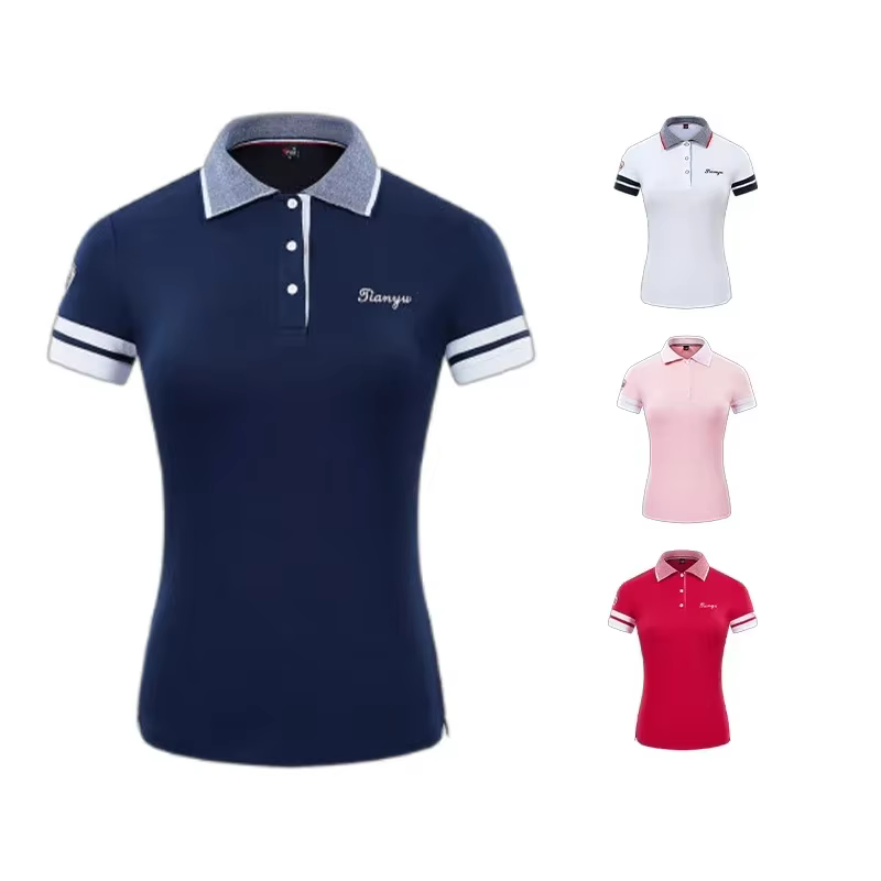 Ttygj chemise de Golf femmes été à manches courtes col rabattu polos dames respirant décontracté