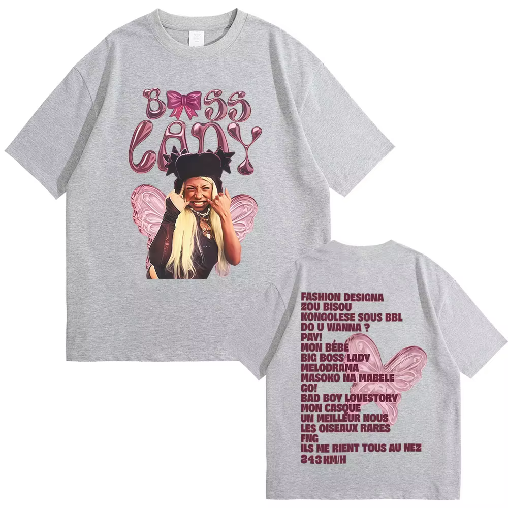 T-shirt graphique de l'album MEGA BBL de la chanteuse rappeuse Theodora