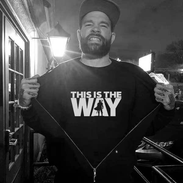 T-shirt graphique Star Wars This Is The Way en coton noir