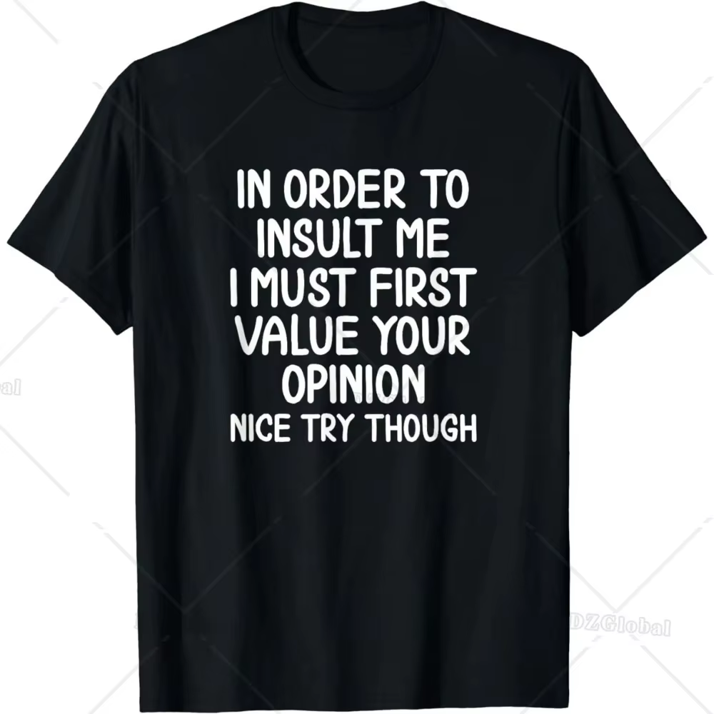 T-shirt graphique imprimé personnalisé pour hommes