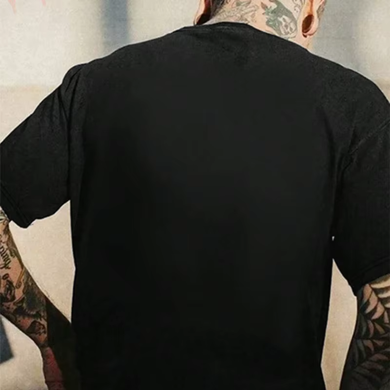 T-Shirt à manches courtes et col rond pour hommes