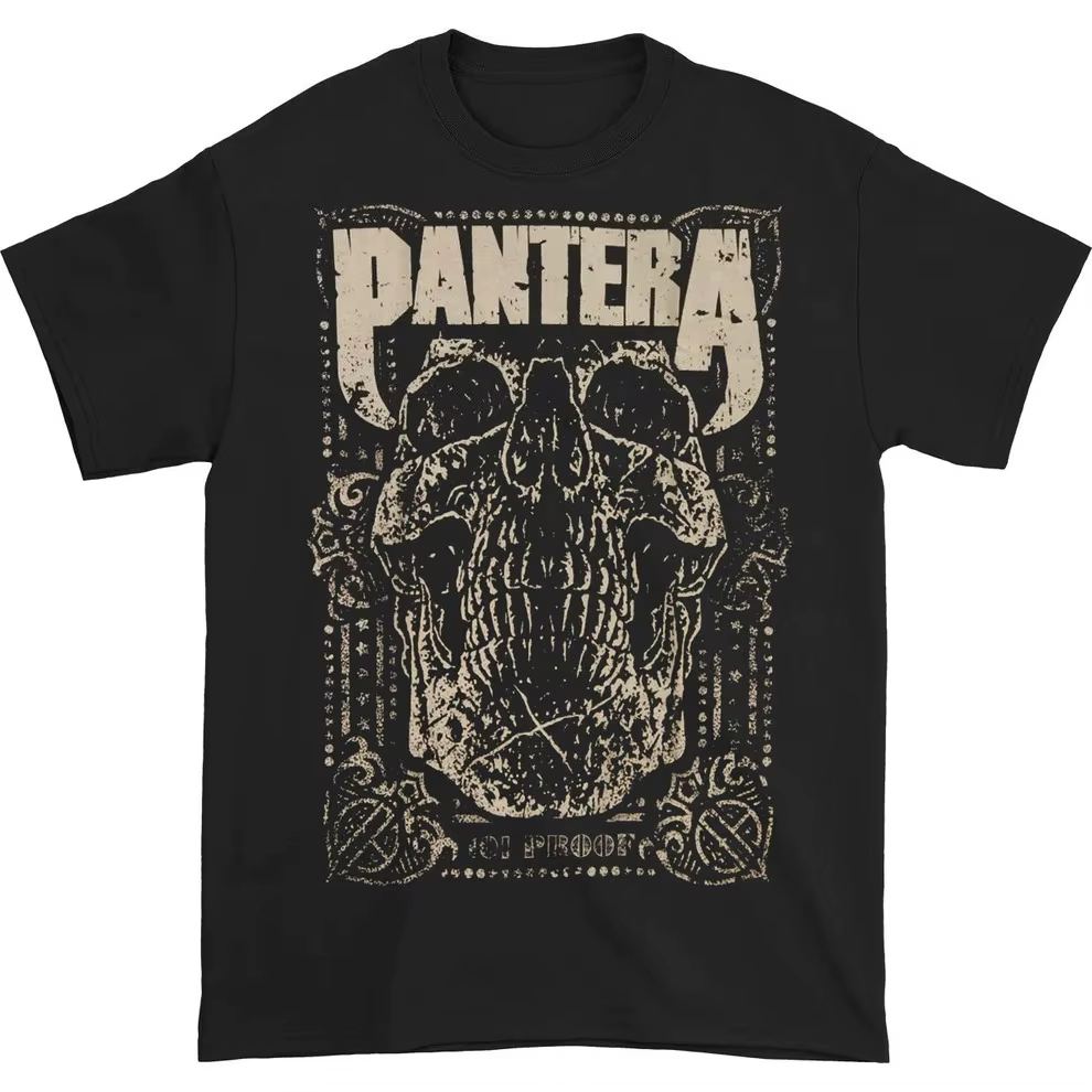 Pantera band 100% coton 101 preuve album graphique t-shirt hommes femmes unisexe surdimensionné