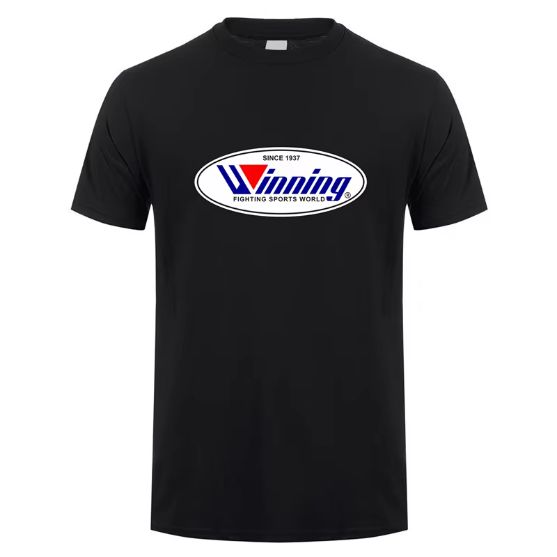 Gagner boxe t-shirt été hommes coton à manches courtes T-shirts gagnant