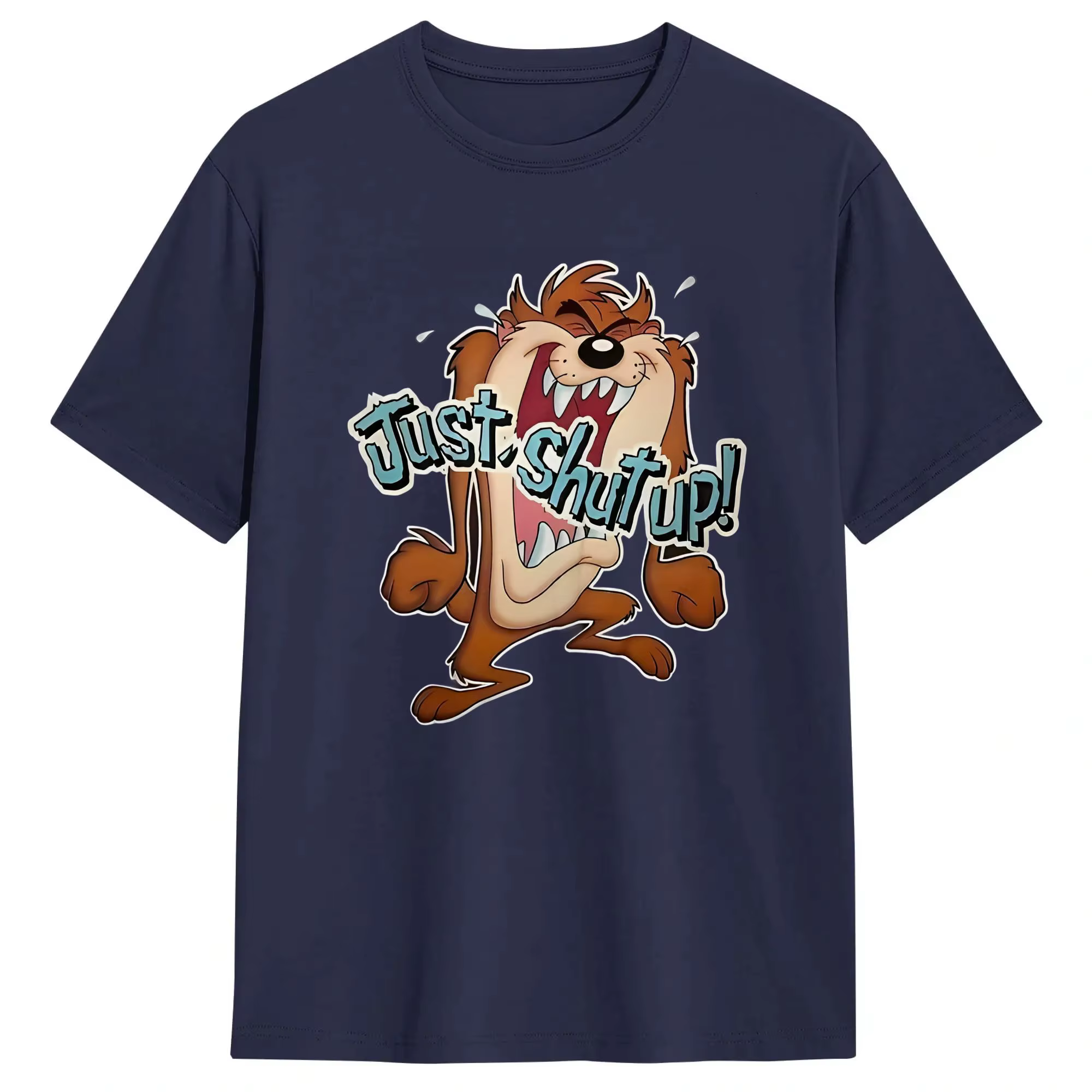 T-shirt en coton fantaisie Spaces Jams Just Shout up Tazs pour hommes et femmes