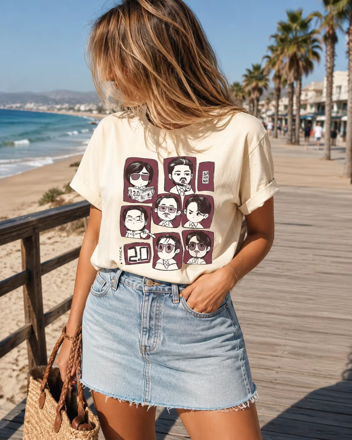 T-shirt Kawaii Y2K pour femme