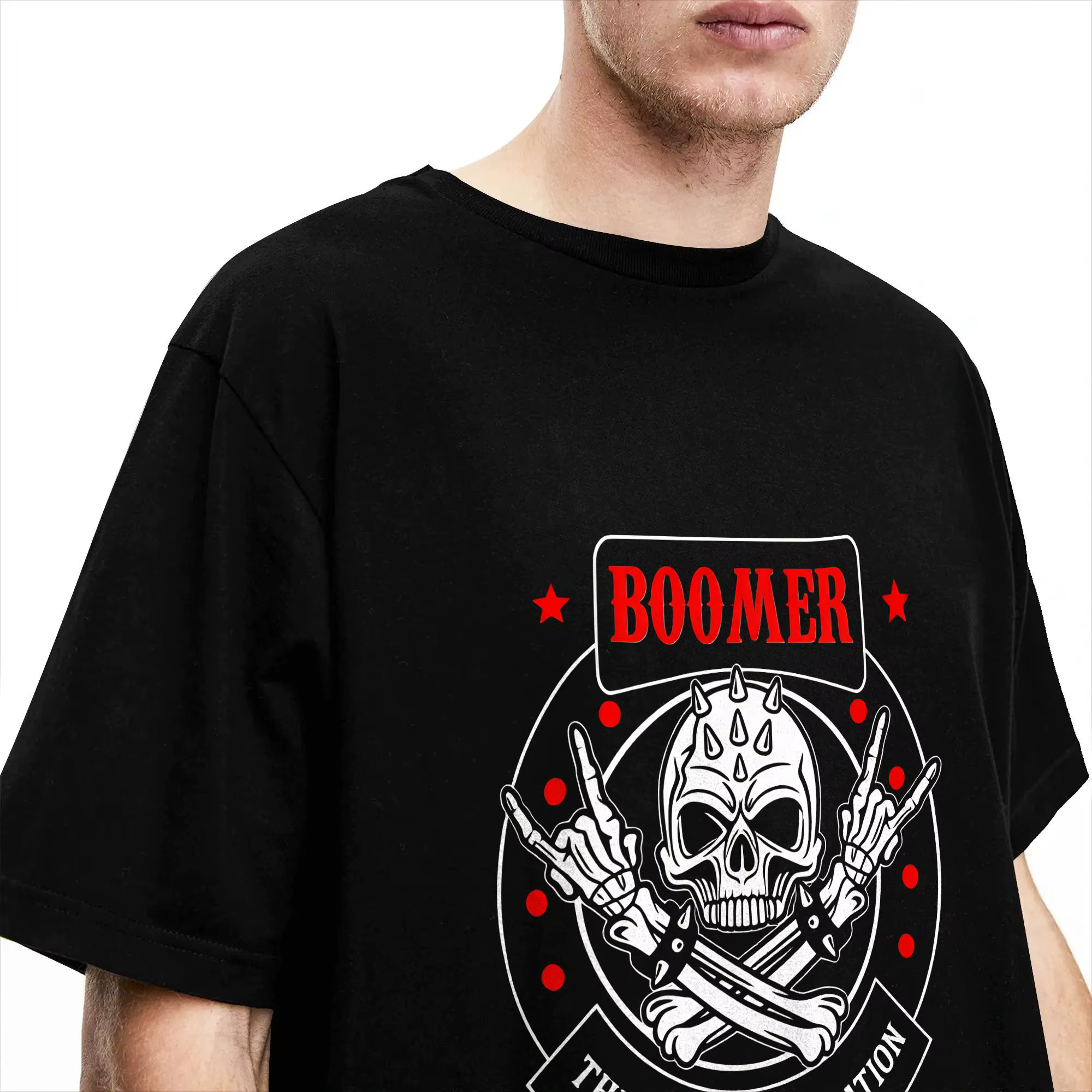 T-shirt surdimensionné d'été Boomer The Badass Generation Before All You Sissies Were Born