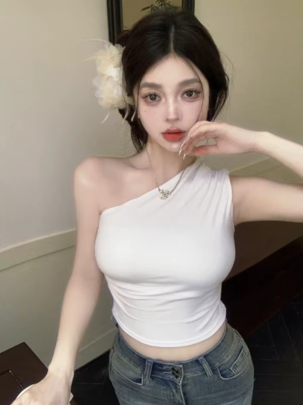Haut court femme gymnastique femmes plaine basique doux ajustement noir Sport blanc Style ample Simple Y2k motif tenue Design Cool Gf