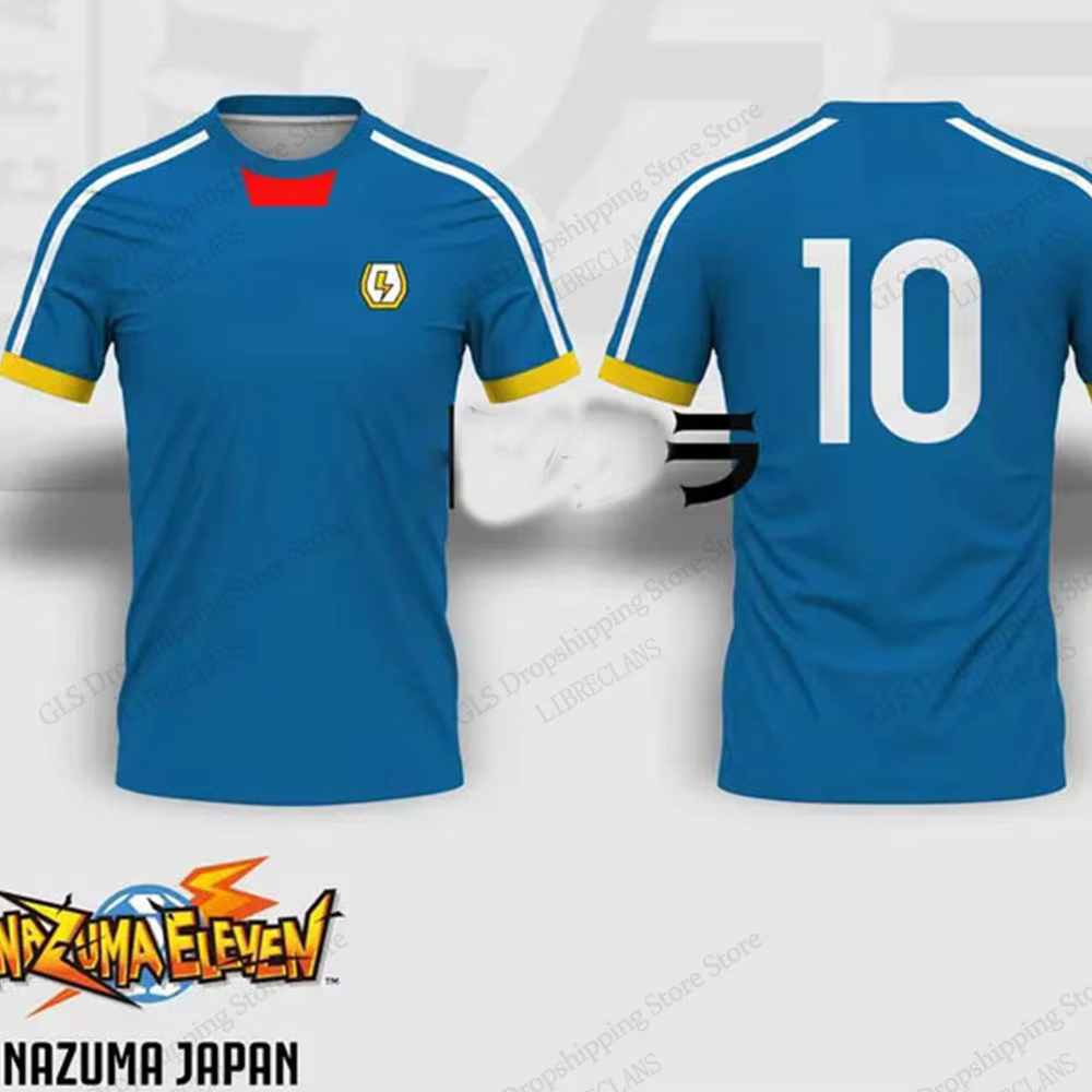 T-shirt Anime Inazuma Eleven imprimé 3D pour hommes et femmes