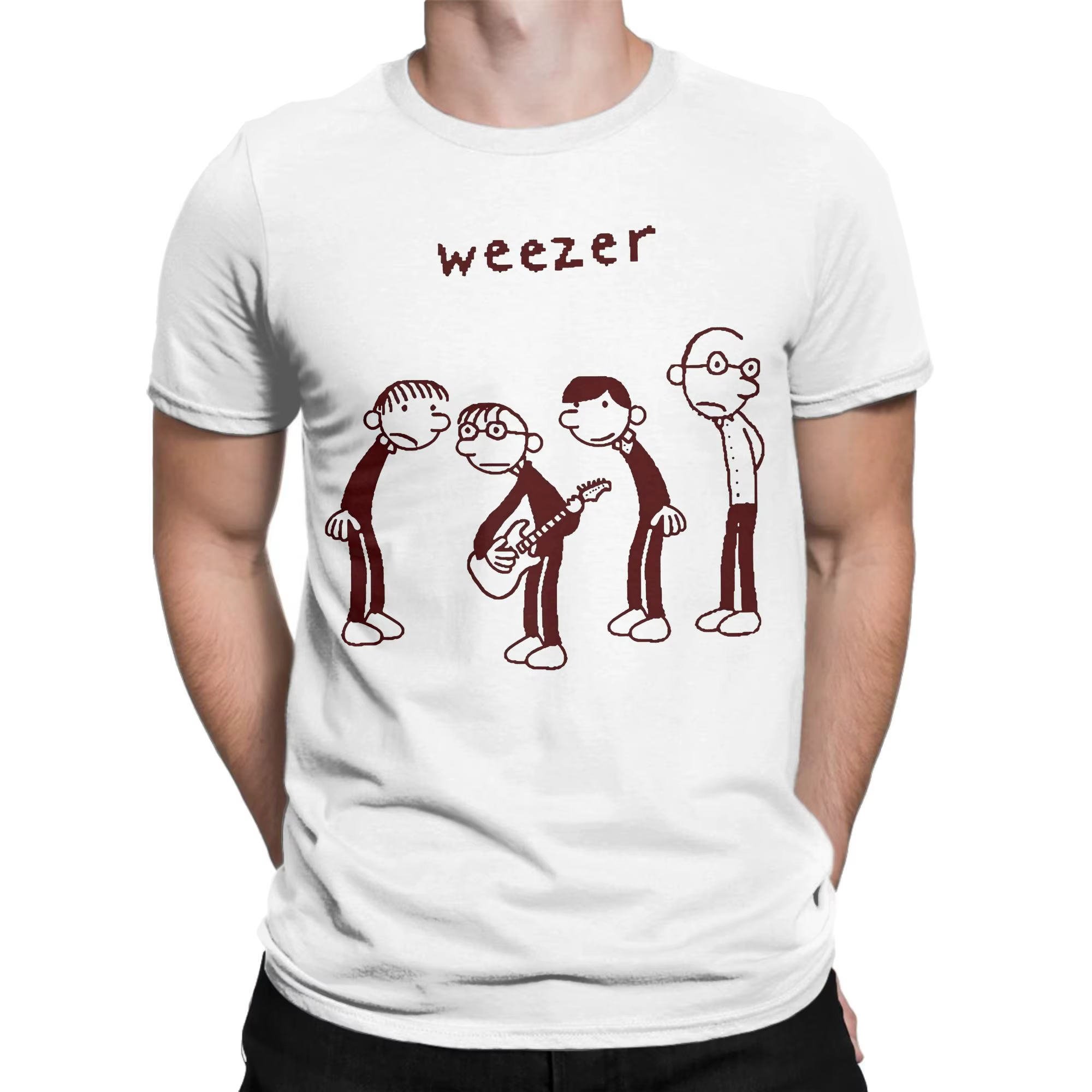 Weezer 1994 Album bande t-shirt pour hommes femmes cadeau t-shirts vêtements en coton