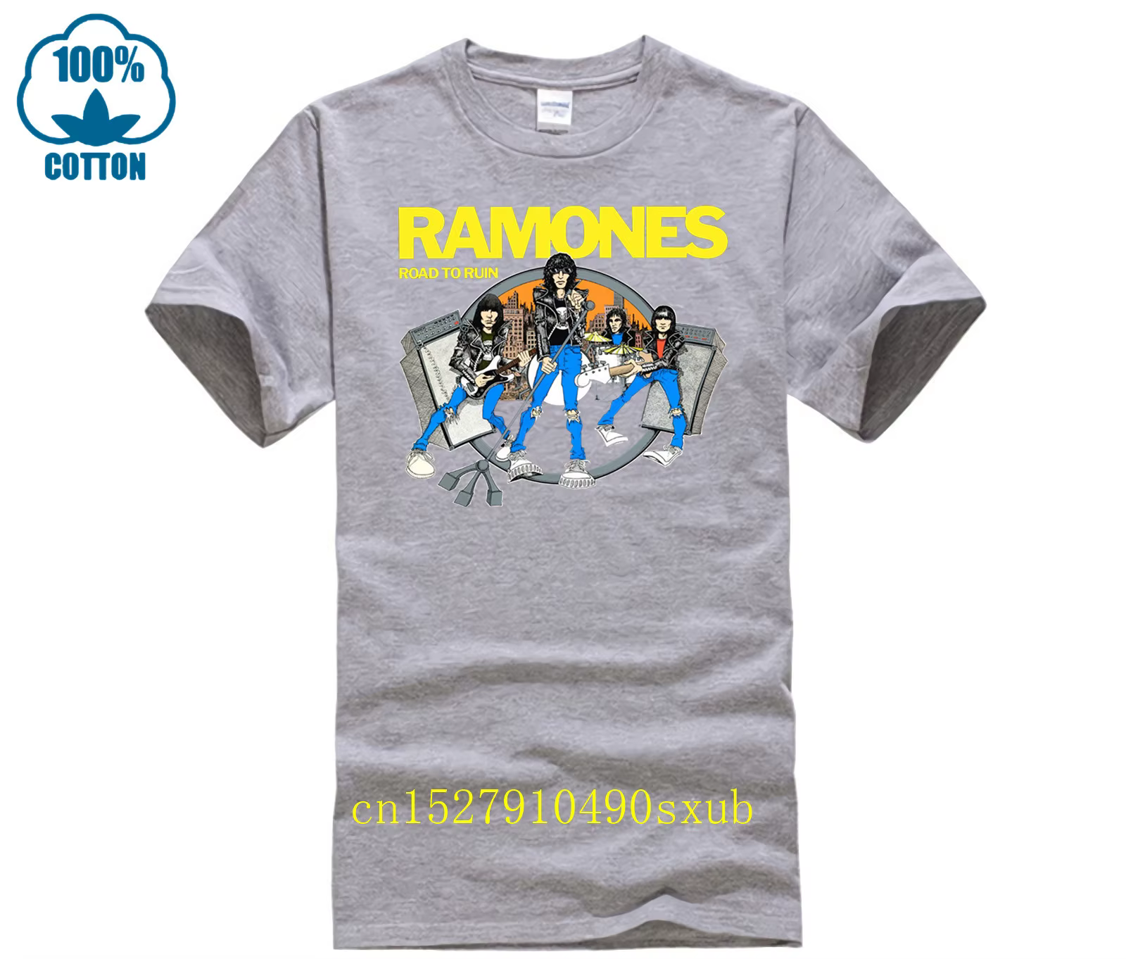 GILDAN t-shirt décontracté homme Ramones Nouvelle Mode 2017 Brandfashion Imprimer Slim Fit