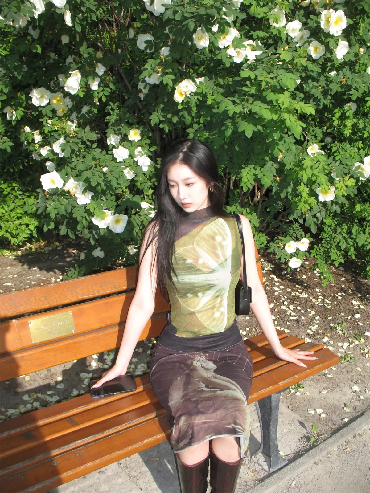 Genayooa Y2k hauts en maille t-shirts sans manches Patchwork débardeurs mode coréenne Grunge esthétique voir à travers