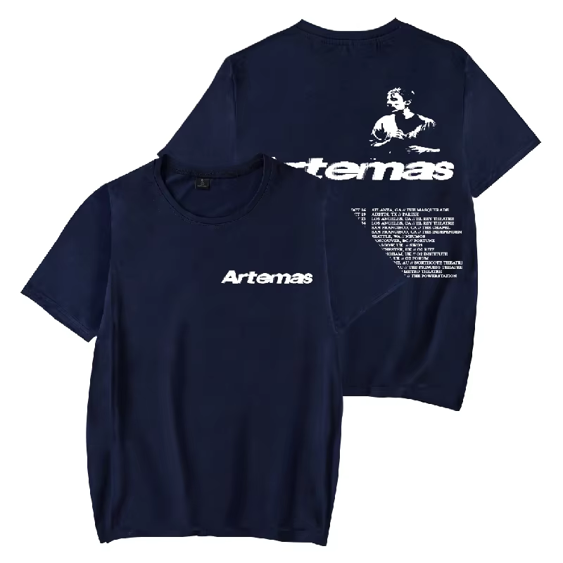Artemas-T-shirt col rond manches courtes homme et femme