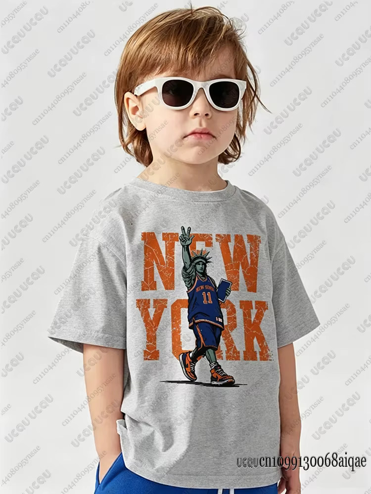 T-shirt de basket-ball Jalen Brunson 2026 New York Knicks pour adultes/enfants