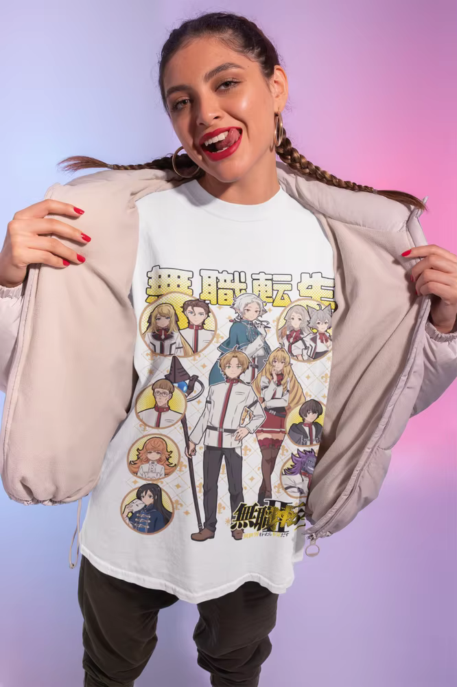 Mushoku Tensei T-Shirt Migurida réincarnation sans emploi Anime cadeau chemise toutes tailles