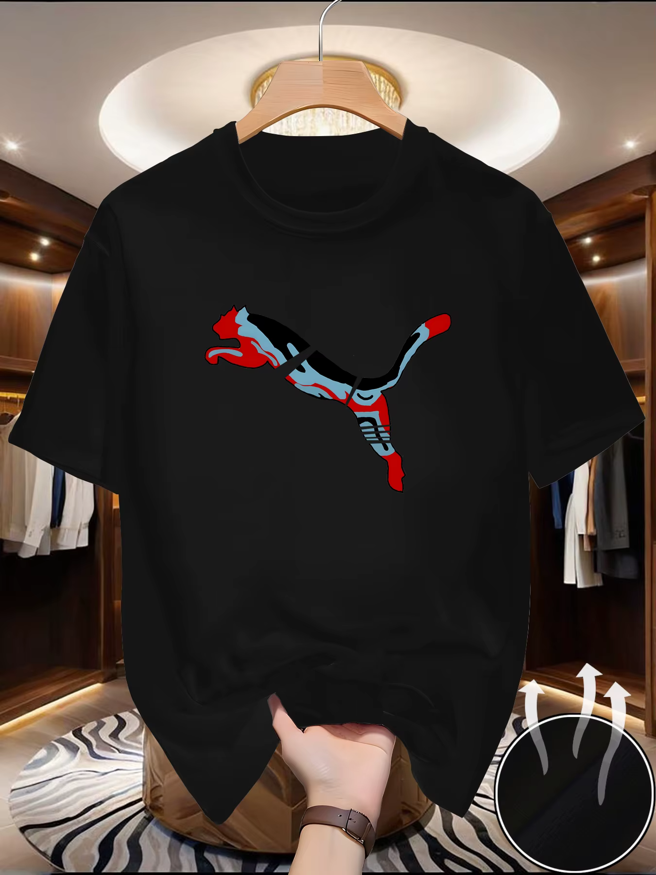 T-shirt d'été en maille à séchage rapide pour hommes