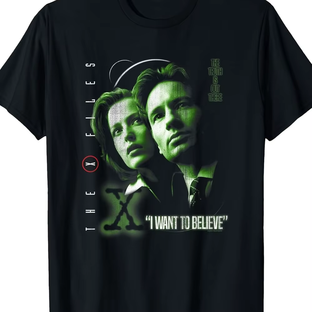 T-shirt imprimé « I Want To Believe "X-Files "