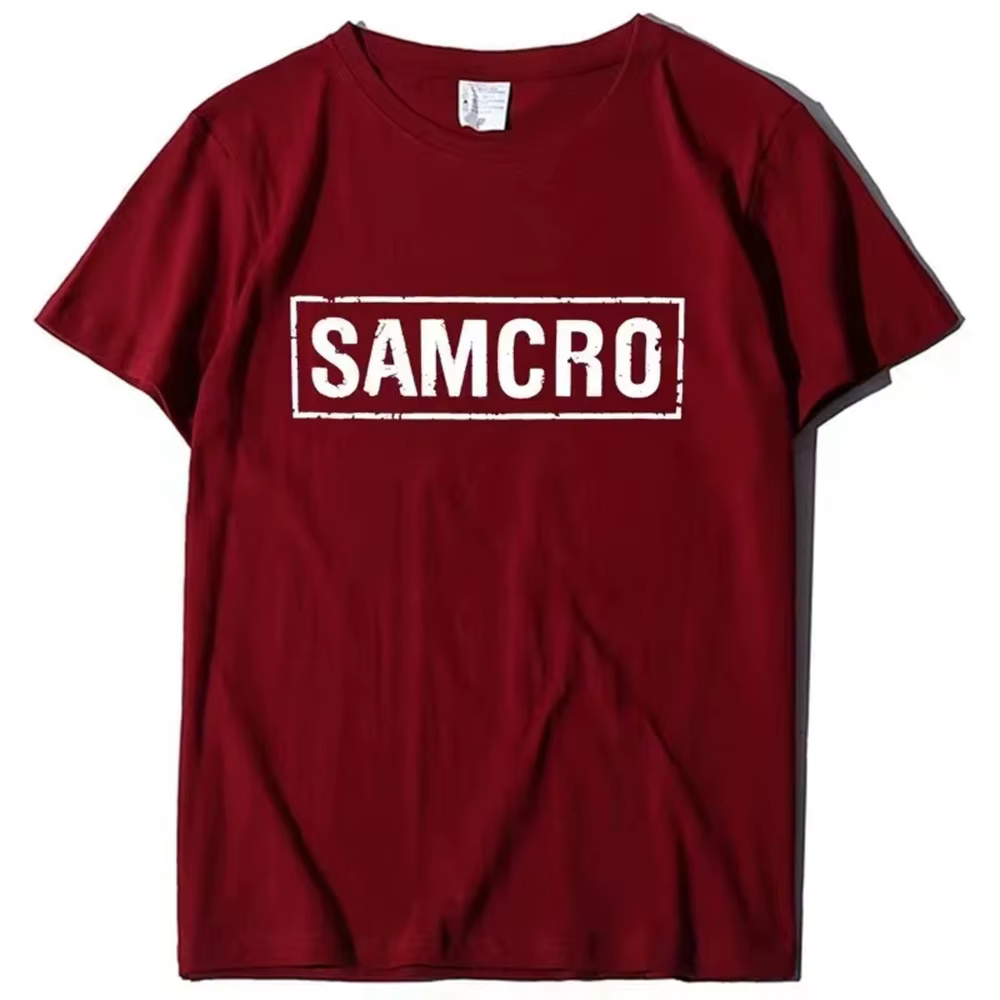 T-shirt imprimé SAMCRO pour hommes et femmes