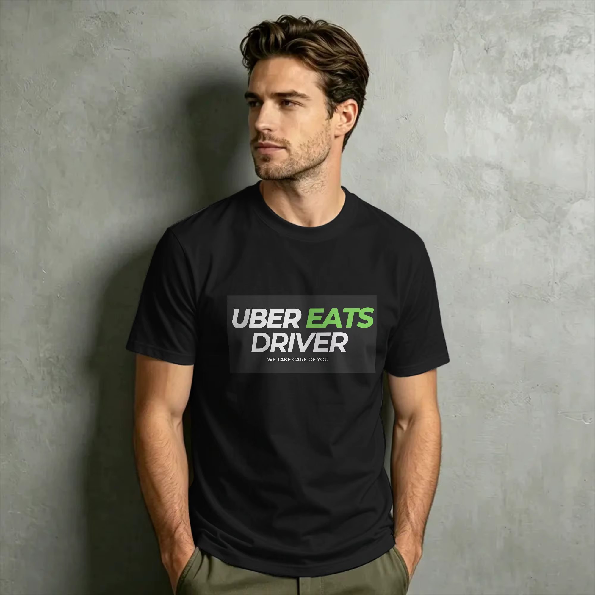 T-shirt pour hommes U-Uber Eats Driver