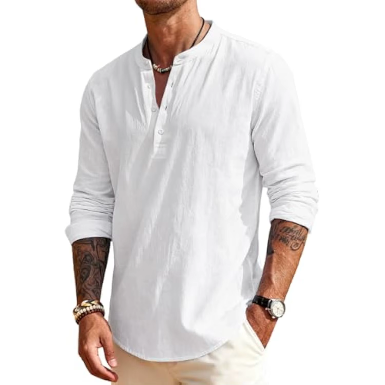 Chemise en lin pour homme