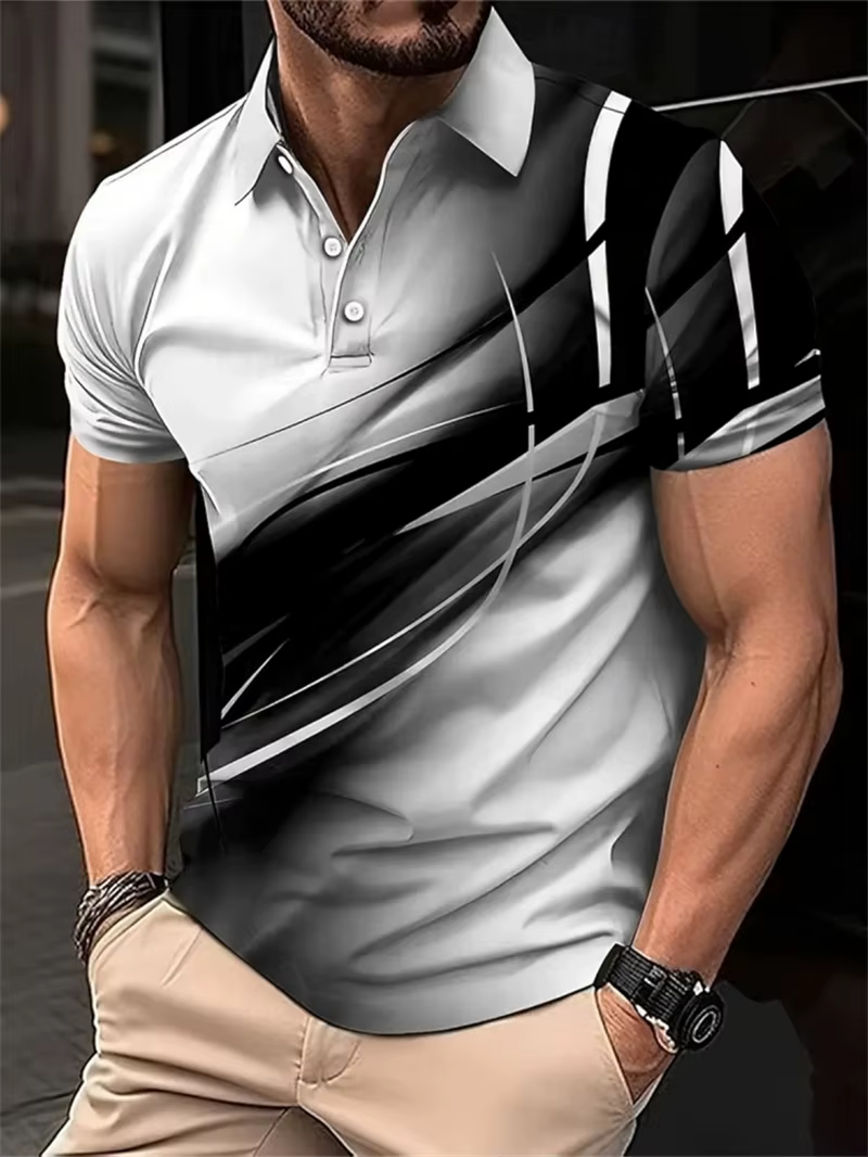 Polo à manches courtes pour hommes