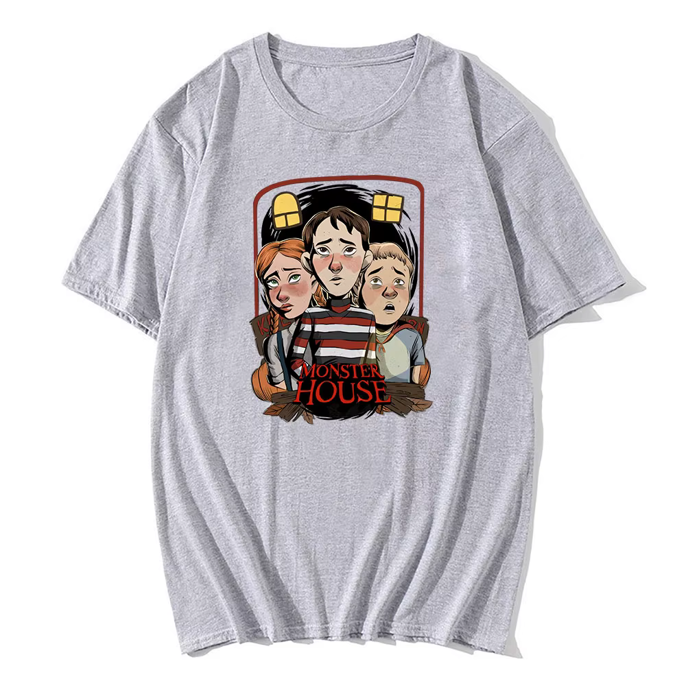 T-shirt imprimé dessin animé Monster House