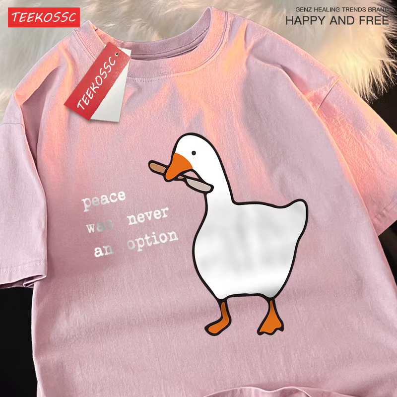 T-shirt ras du cou à motif pour hommes et femmes