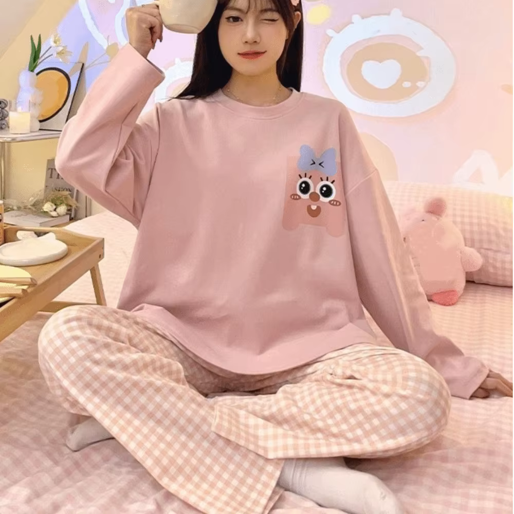 Pyjama deux pièces à manches longues pour femmes
