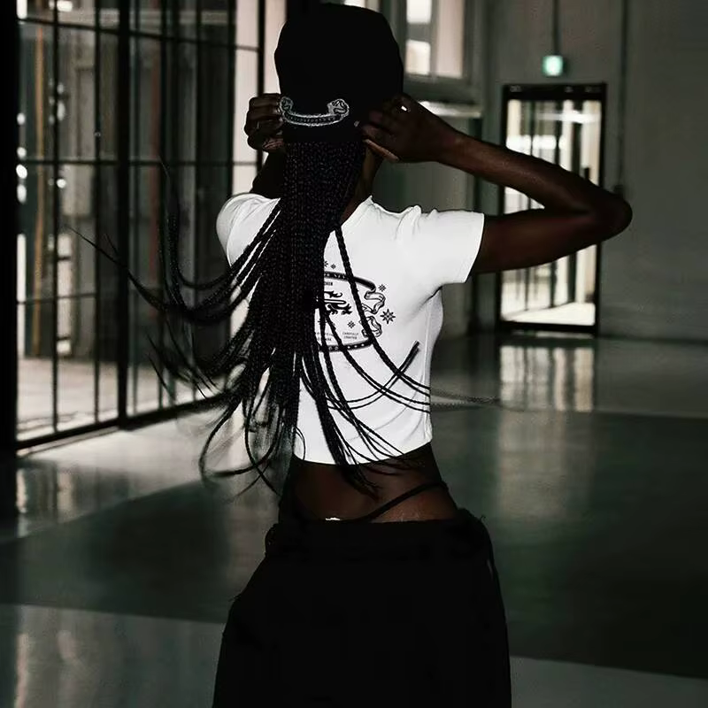 T-shirt court pour femme