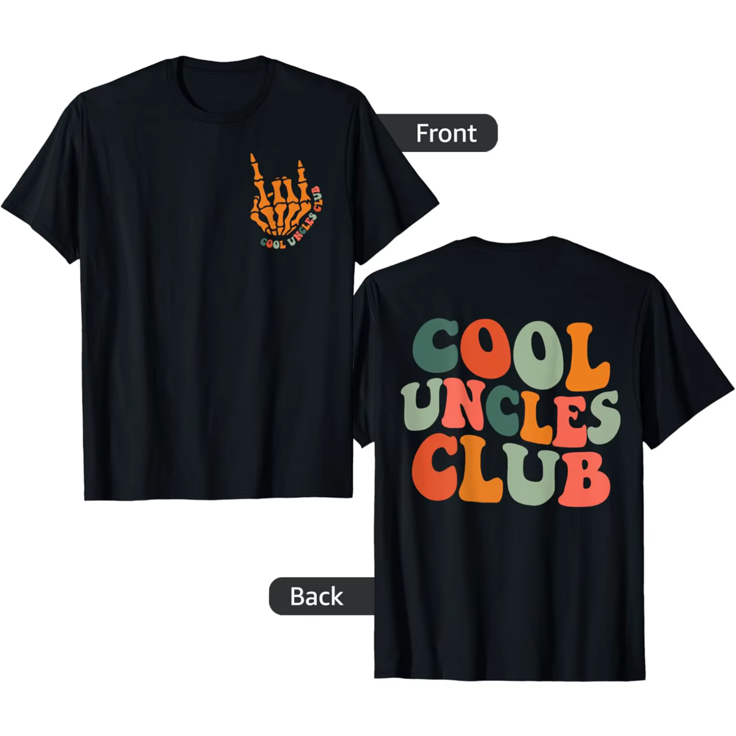 Cool Oncles Club rétro drôle nouveau oncle t-shirts hommes coton Humor Streetwear t-shirt à manches courtes unisexe vêtements amples