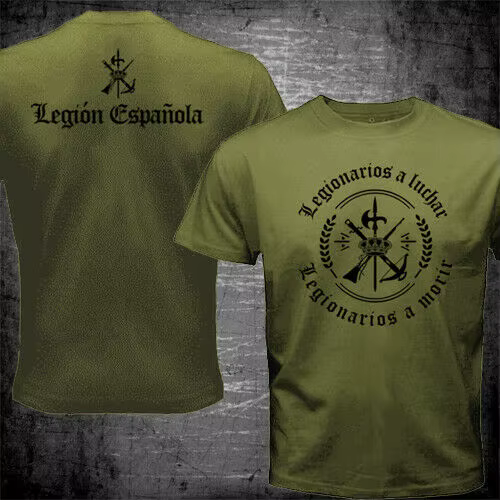 Espagne légion étrigh espagnole Espanola Tercio armée militaire T-Shirt été coton à manches courtes col rond hommes