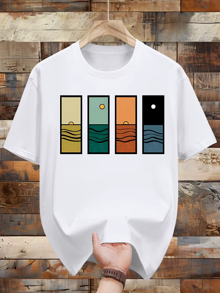 T-shirt surdimensionné pour homme 100% coton - Respirant