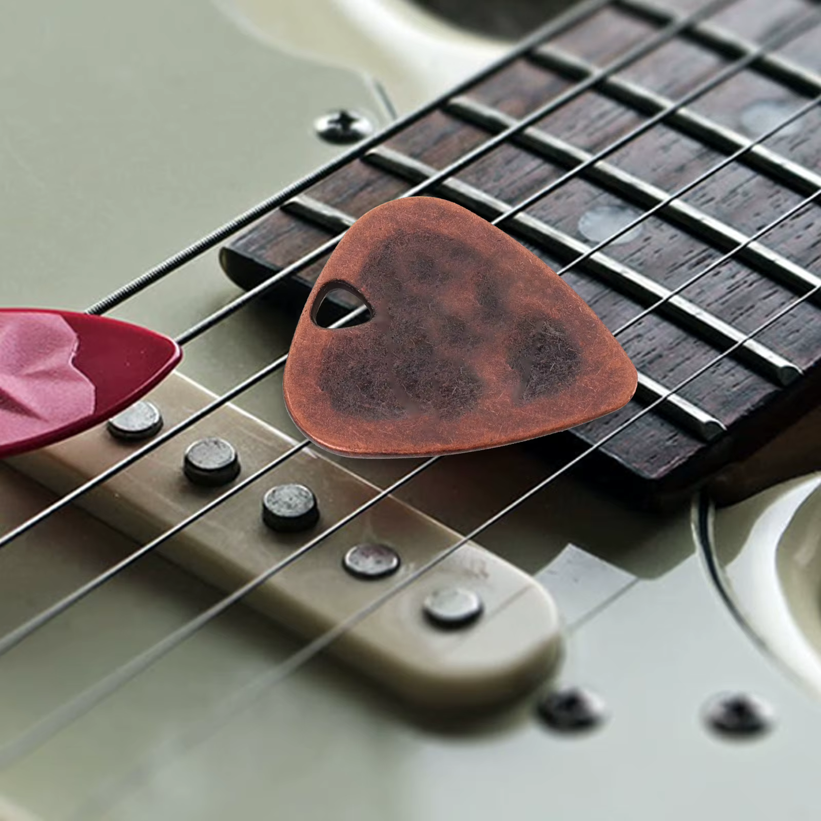 6 Pièces de médiators de guitare en alliage de zinc