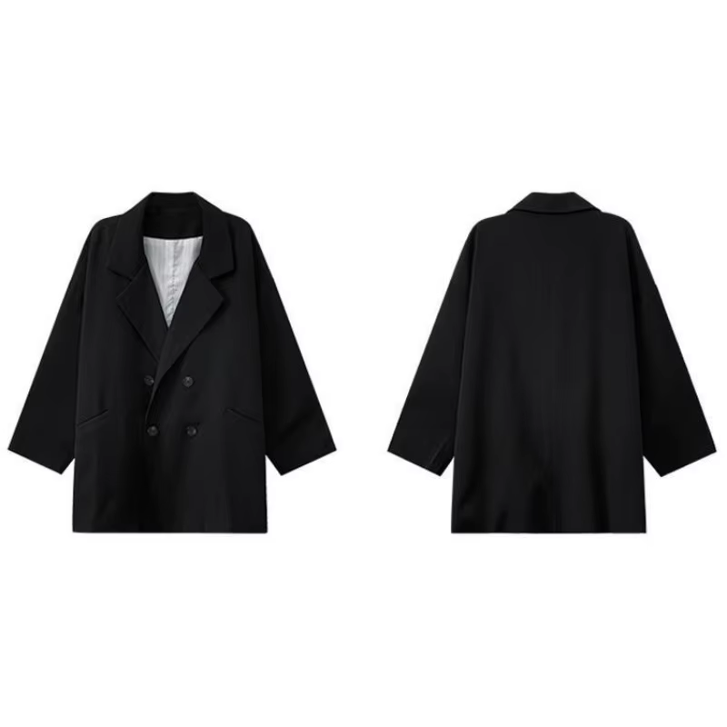 Blazer surdimensionné imbibé coréen pour femmes