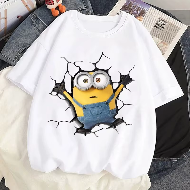 T-shirt drôle avec impression 3D des Minions