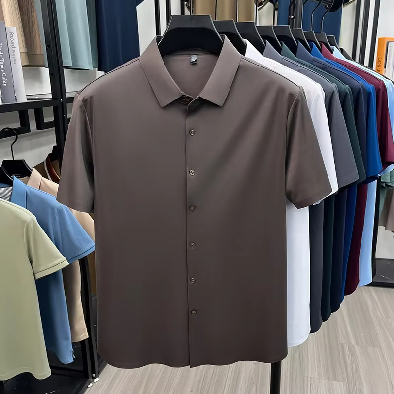Chemise d'été pour homme à manches courtes