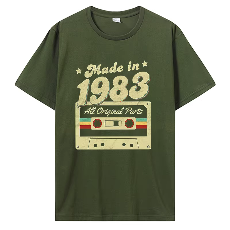 T-shirt graphique en coton pour hommes